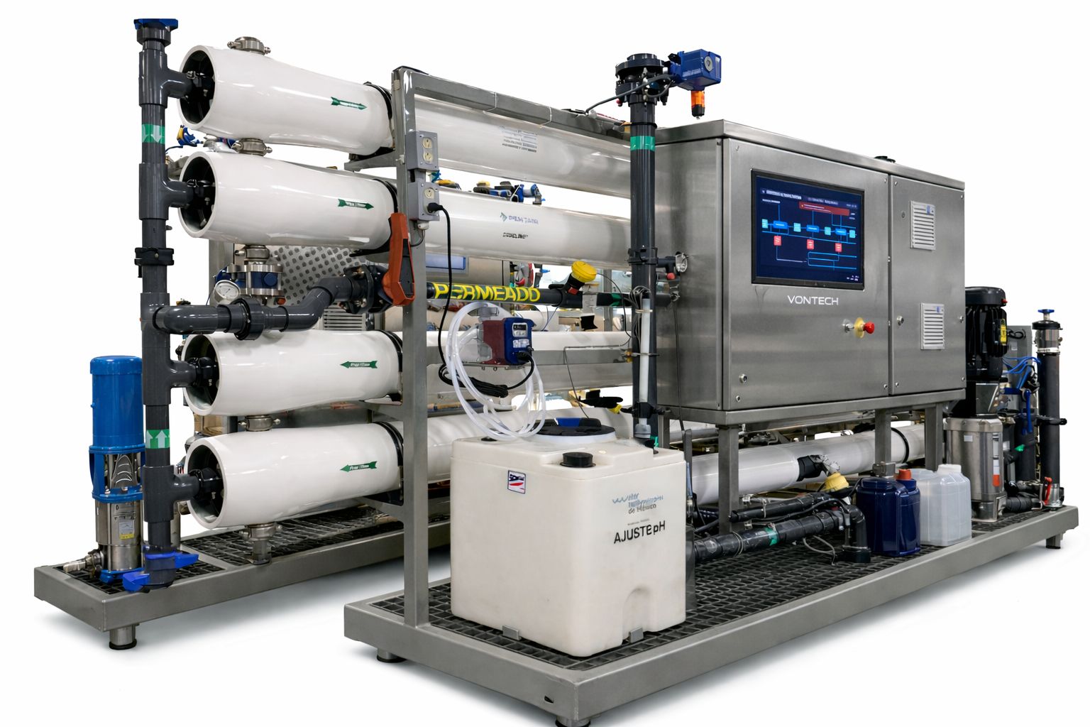 Vontech HMI ultrafiltration control system